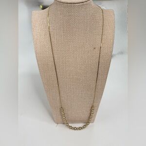 Park Lane gold-tone necklace featuring sliding beads 23” signed